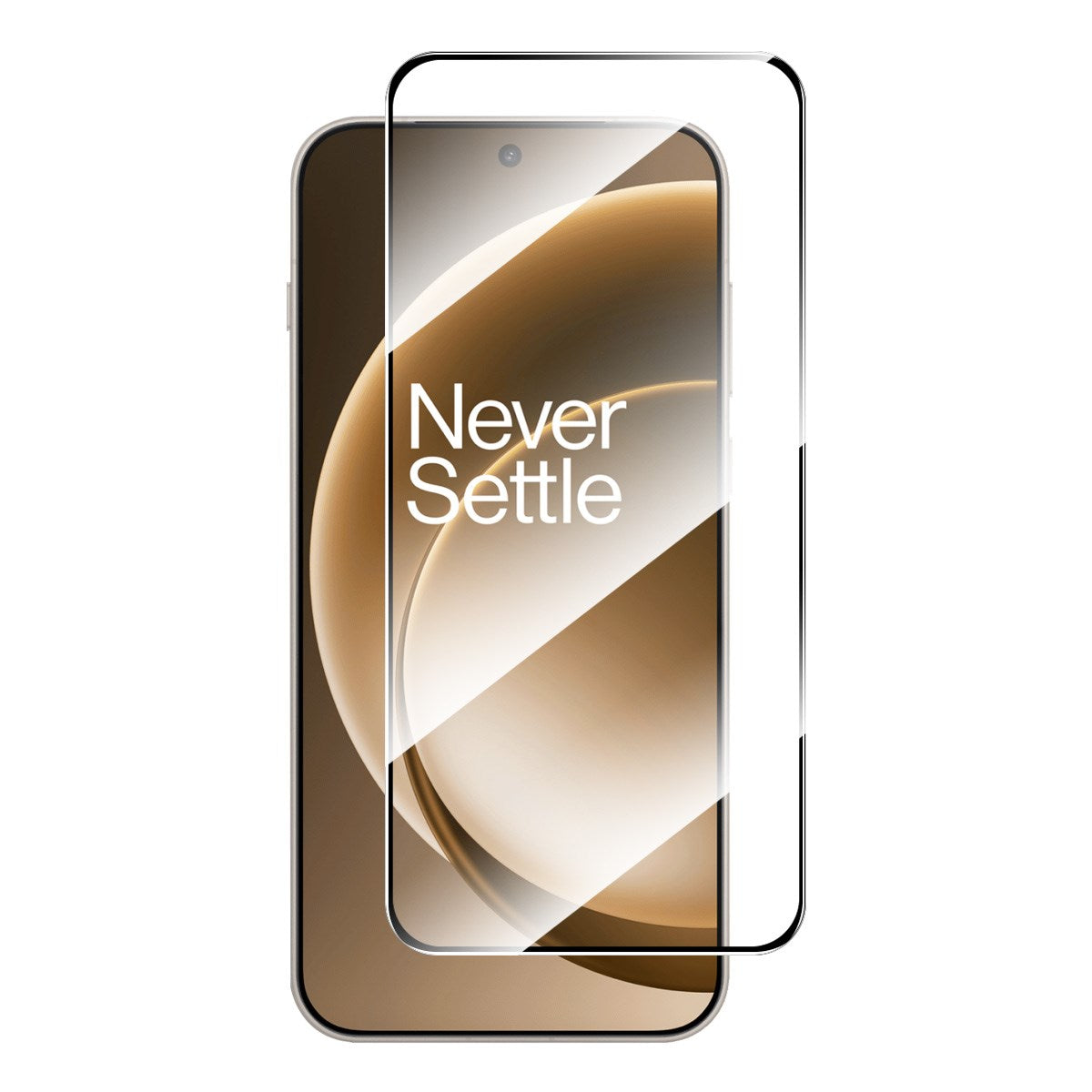 OnePlus 15 ENKAY Skjermbeskytter i Herdet Glass - Gjennomsiktig / Svart Kant