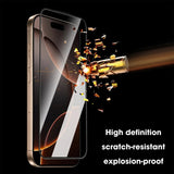 iPhone 18 Pro / 17 Pro Herdet Skjermbeskyttelsesglass m. Monteringsramme - Gjennomsiktig