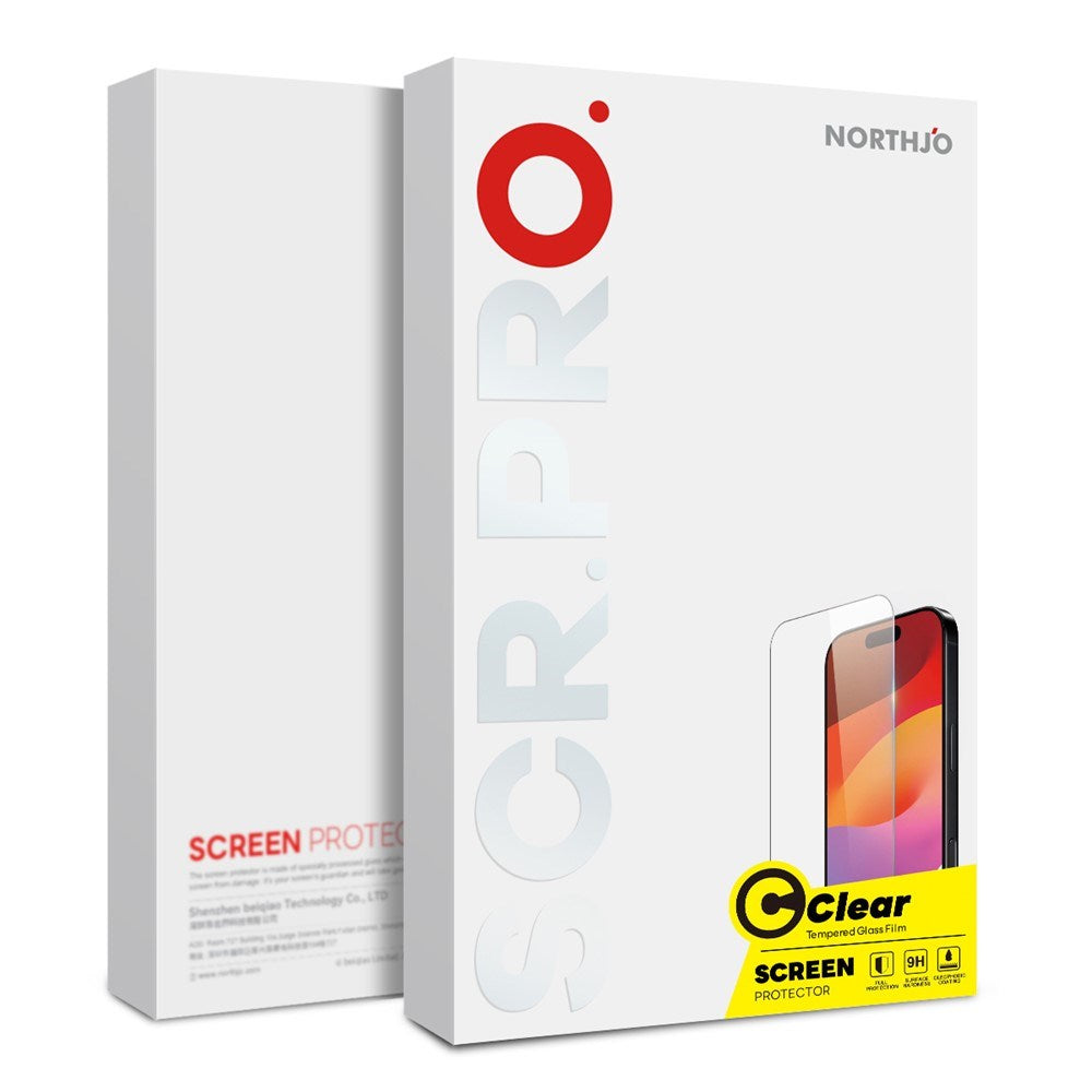 Samsung Galaxy A37 NORTHJO Skjermbeskytter i Herdet Glass - Gjennomsiktig