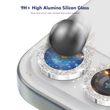 Samsung Galaxy A37 / A57 ENKAY Glitter Kameralinsebeskyttelse - Sølv