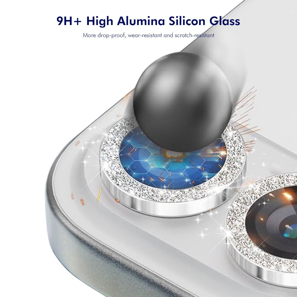 Samsung Galaxy A37 / A57 ENKAY Glitter Kameralinsebeskyttelse - Rosa