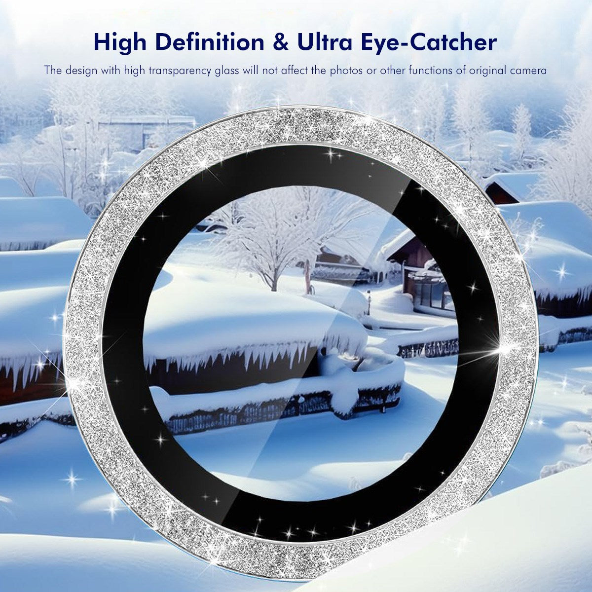 Samsung Galaxy A37 / A57 ENKAY Glitter Kameralinsebeskyttelse - Lilla