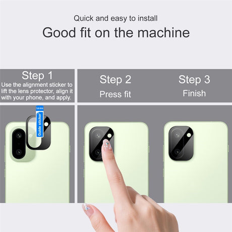 OnePlus 15R IMAK Herdet Kameralinsebeskyttelsesglass - Svart