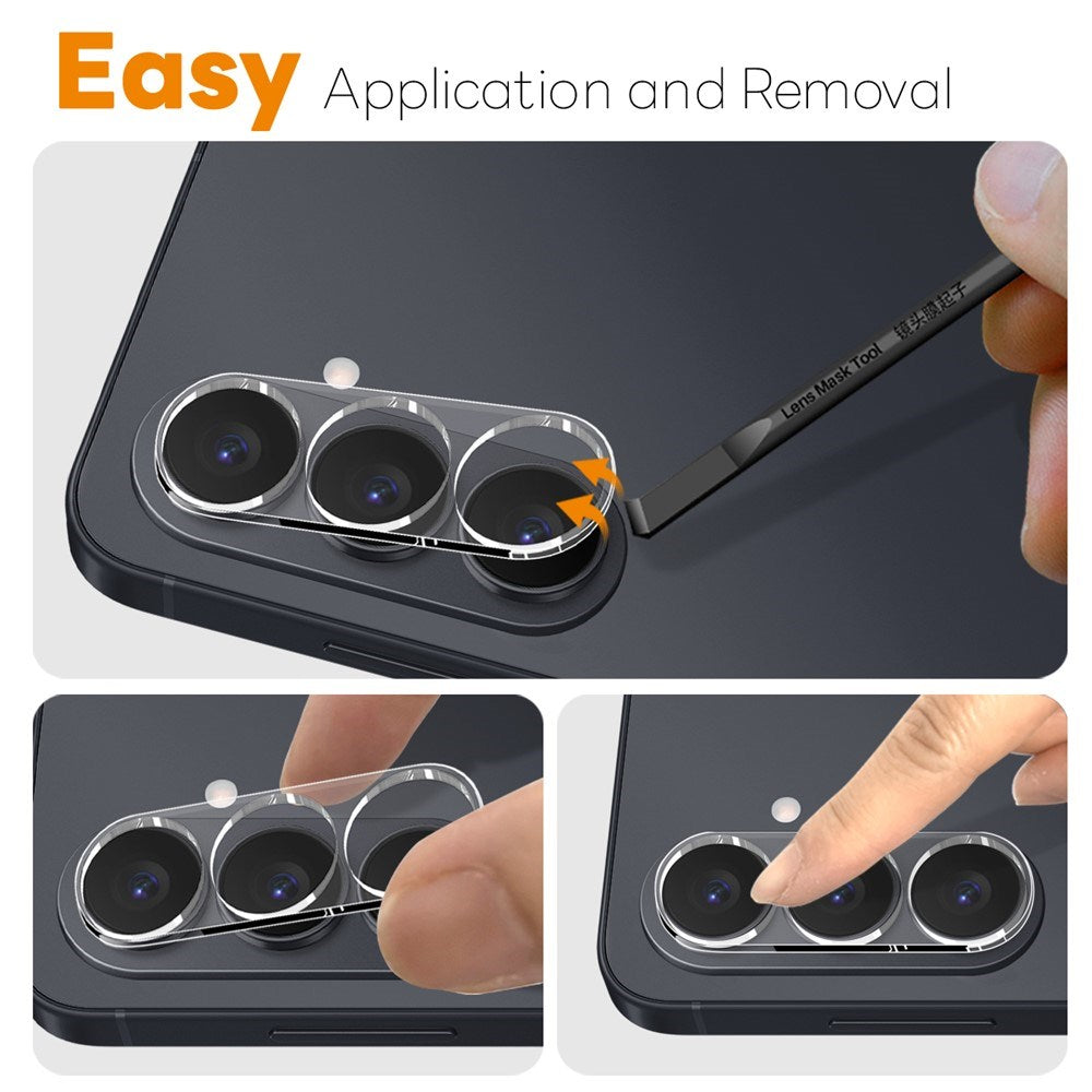 Samsung Galaxy S26+ (Plus) NORTHJO Herdet Kameralinsebeskyttelsesglass - 2 stk - Gjennomsiktig