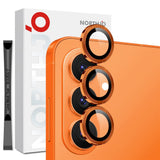 Samsung Galaxy S26 NORTHJO Kameralinsebeskyttelse - Metall & Glass - Oransje