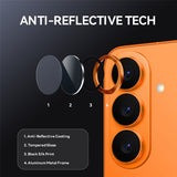 Samsung Galaxy S26 NORTHJO Kameralinsebeskyttelse - Metall & Glass - Oransje