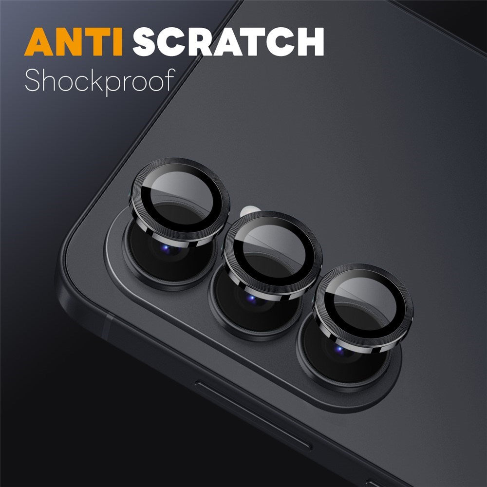 Samsung Galaxy S26 NORTHJO Kameralinsebeskyttelse - Metall & Glass - Svart
