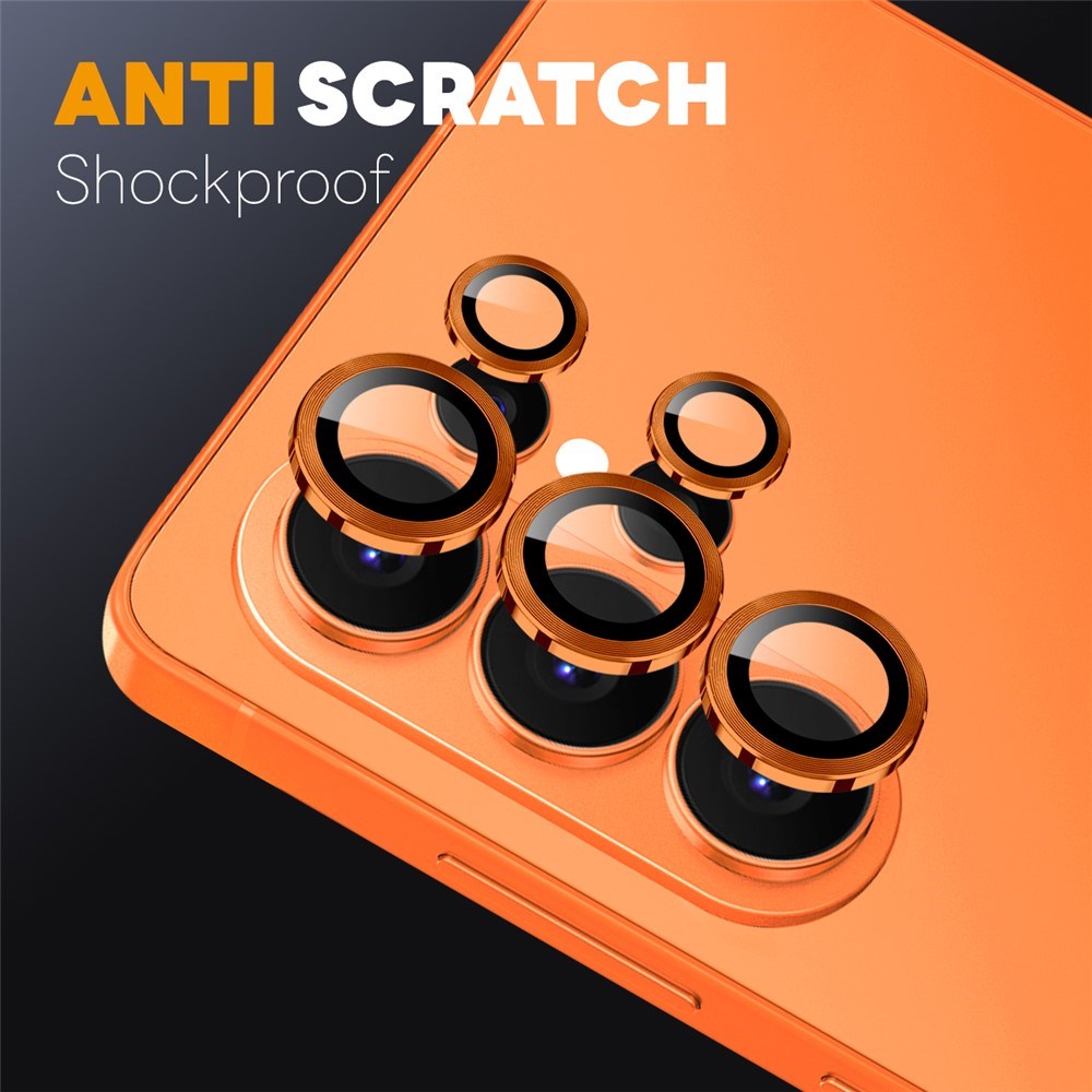 Samsung Galaxy S26 Ultra NORTHJO Kameralinsebeskyttelse - Metall & Glass - Oransje