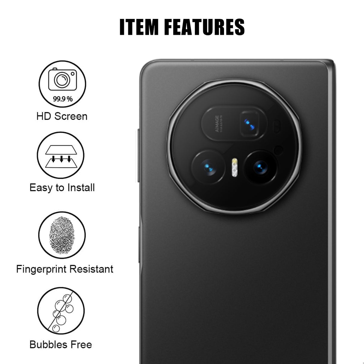 Honor Magic V5 Herdet Kameralinsebeskyttelsesglass – Gjennomsiktig