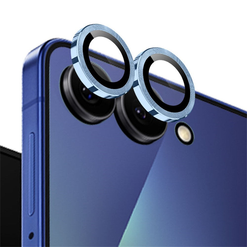 Samsung Galaxy Z Flip8 NORTHJO Kameralinsebeskyttelse - Metall & Glass - Blå