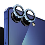 Samsung Galaxy Z Flip8 NORTHJO Kameralinsebeskyttelse - Metall & Glass - Blå