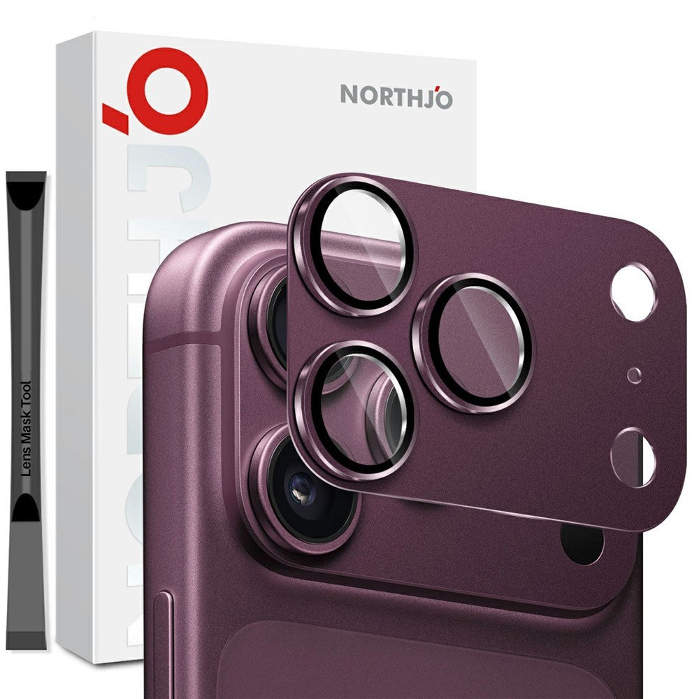 iPhone 18 Pro Max NORTHJO Kameralinsebeskytter – Lilla