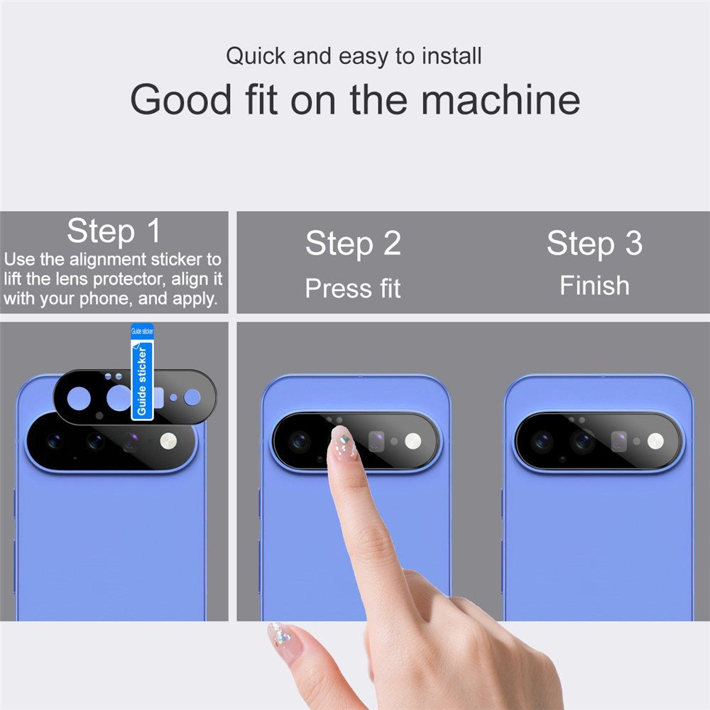 Google Pixel 11 IMAK Kameralinsebeskytter - Svart