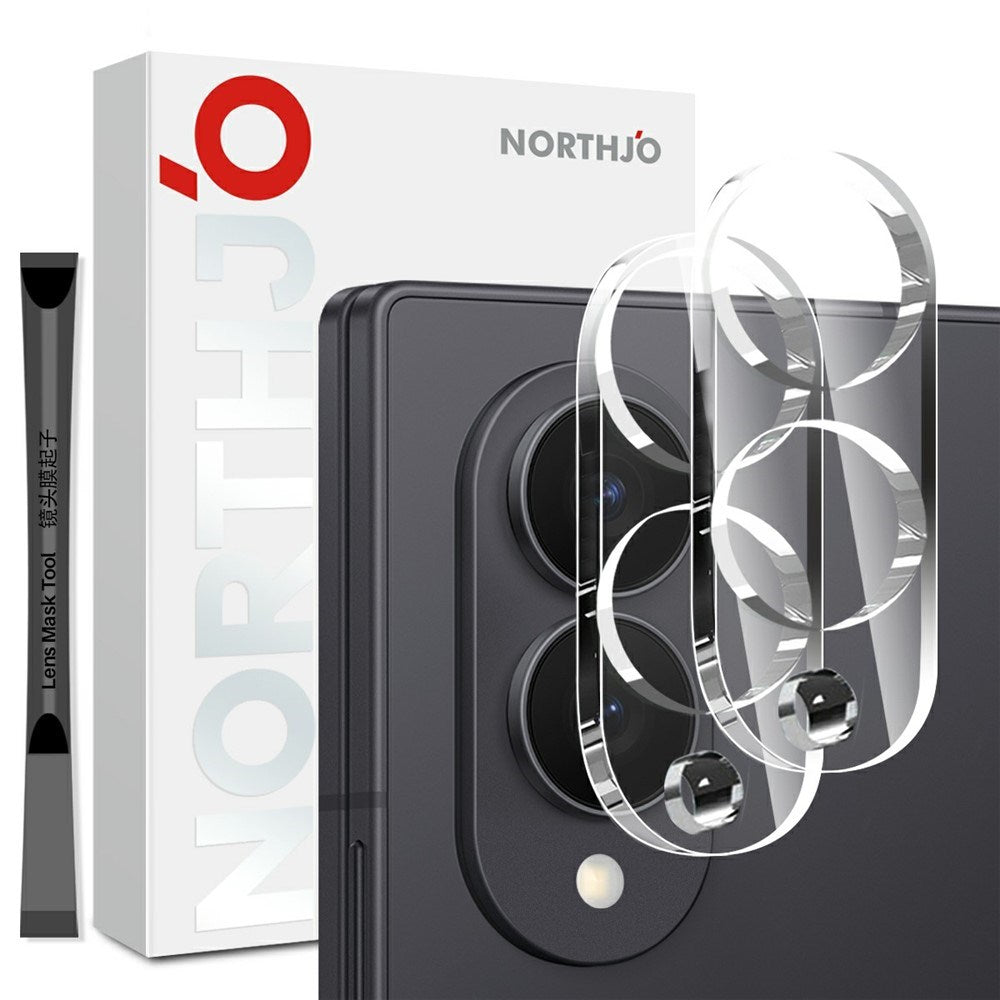 Samsung Galaxy Z Fold8 NORTHJO Herdet Kameralinsebeskyttelsesglass - 2 stk - Gjennomsiktig