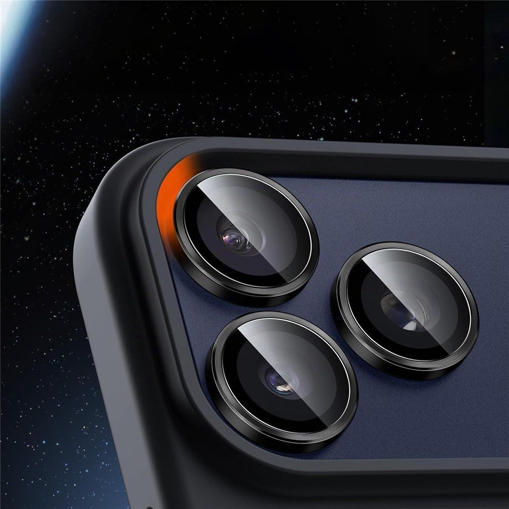 iPhone 18 Pro Kameralinsebeskyttelse - Metall & Glass - Svart