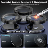 iPhone 18 Pro Kameralinsebeskyttelse - Metall & Glass - Svart