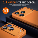 iPhone 18 Pro Max Kameralinsebeskyttelse - Metall & Glass - Oransje