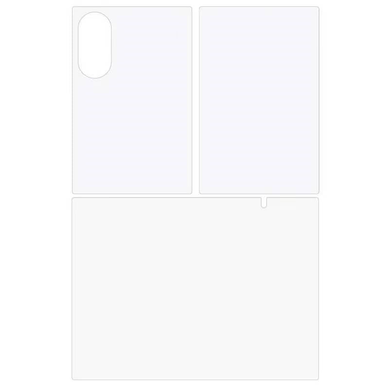 Samsung Galaxy Z Fold8 3-Delt Skjermbeskytterfilm - Gjennomsiktig