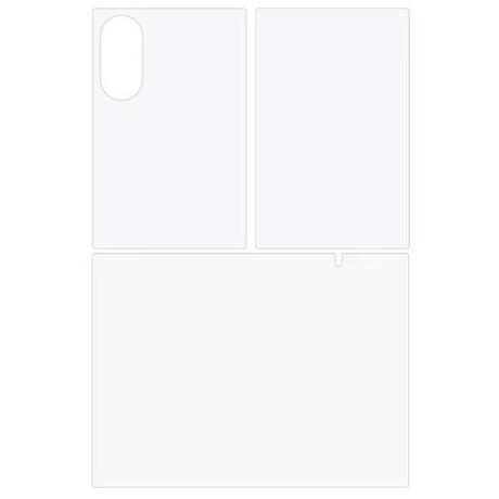 Samsung Galaxy Z Fold8 3-Delt Skjermbeskytterfilm - Gjennomsiktig