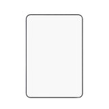 iPhone Fold Skjermbeskytter i Herdet Glass - Gjennomsiktig / Svart Kant
