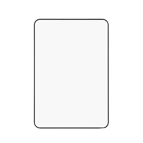 iPhone Fold Skjermbeskytter i Herdet Glass - Gjennomsiktig / Svart Kant