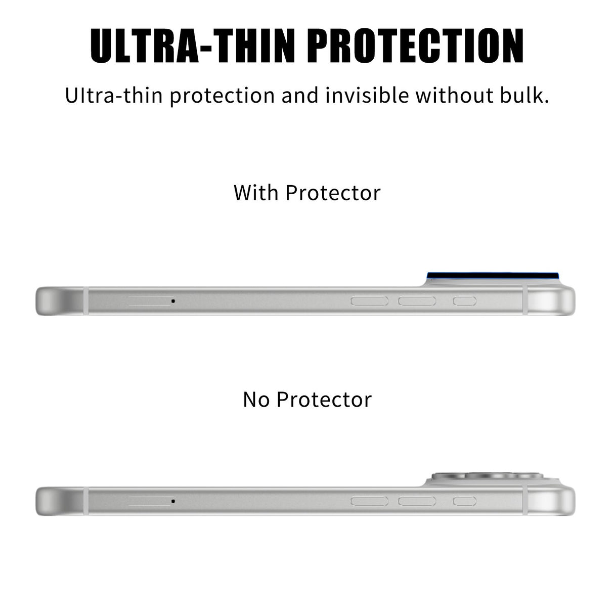 iPhone 18 Pro Herdet Kameralinse Beskyttende Glass - Gjennomsiktig