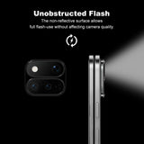 Google Pixel 11 Pro Fold IMAK Kamerabeskyttelsesglass med Metallkant - Gjennomsiktig / Svart Kant