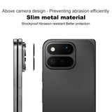 Google Pixel 11 Pro Fold IMAK Kamerabeskyttelsesglass med Metallkant - Gjennomsiktig / Svart Kant