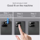 Google Pixel 11 Pro Fold IMAK Herdet Glass Kameralinsebeskytter – Svart