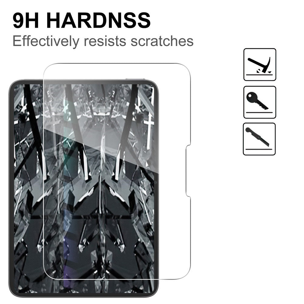 iPad Mini (2026) 8. Gen. Full Fit Herdet Skjermbeskyttelsesglass - Gjennomsiktig