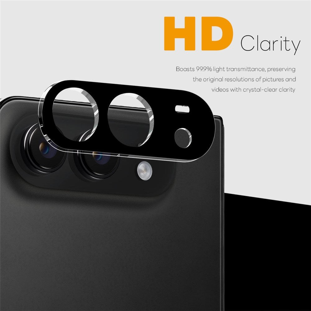 iPhone Fold NORTHJO Herdet Kameralinse Glass - 2 Stk. - Svart