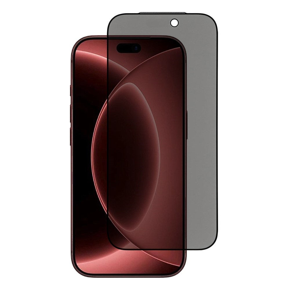 iPhone 18 Pro 2,5D Arc Edge Herdet Glass Skjermbeskytter - Privacy - Gjennomsiktig