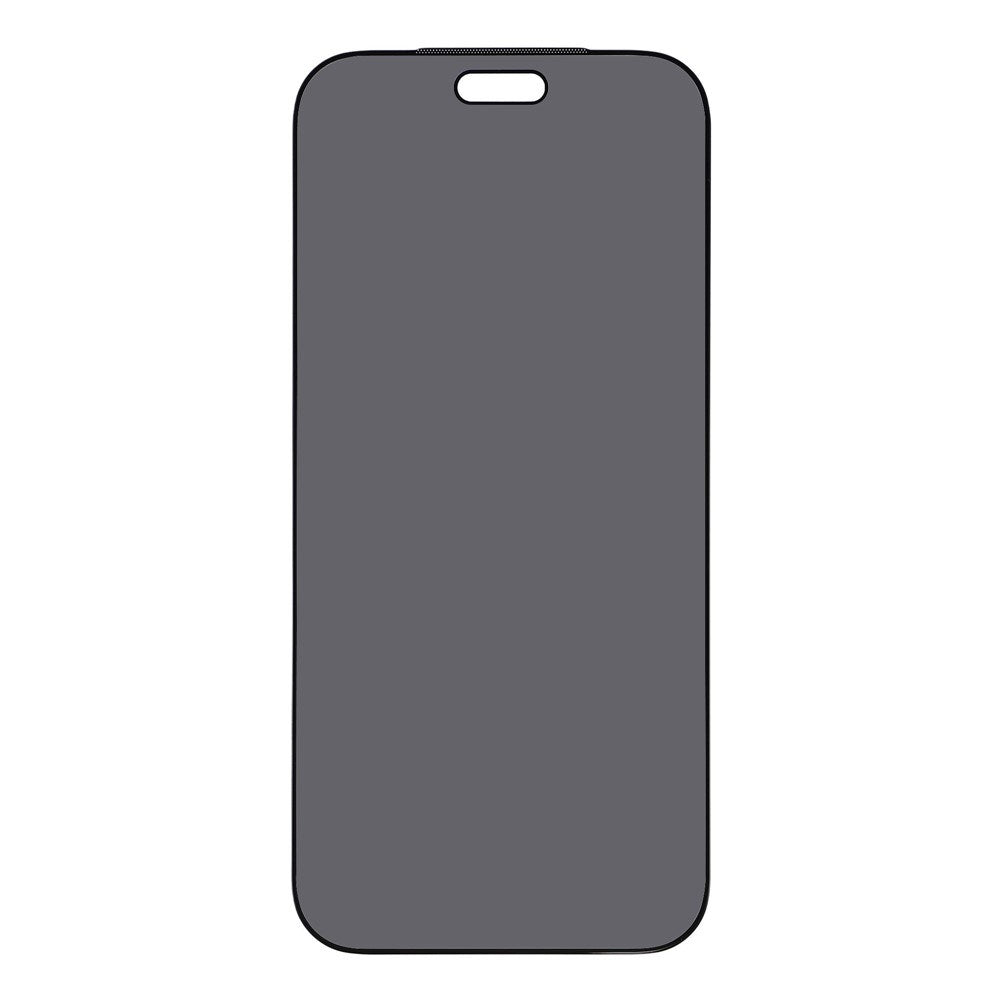 iPhone 18 Pro Privacy Skærmbeskyttelse - Herdet Glass med Silk Print - Gjennomsiktig