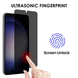 NORTHJO Samsung Galaxy S23 / S22 Skjermbeskytter - Herdet Glass 0.3mm - Personvernfunksjon - Gjennomsiktig