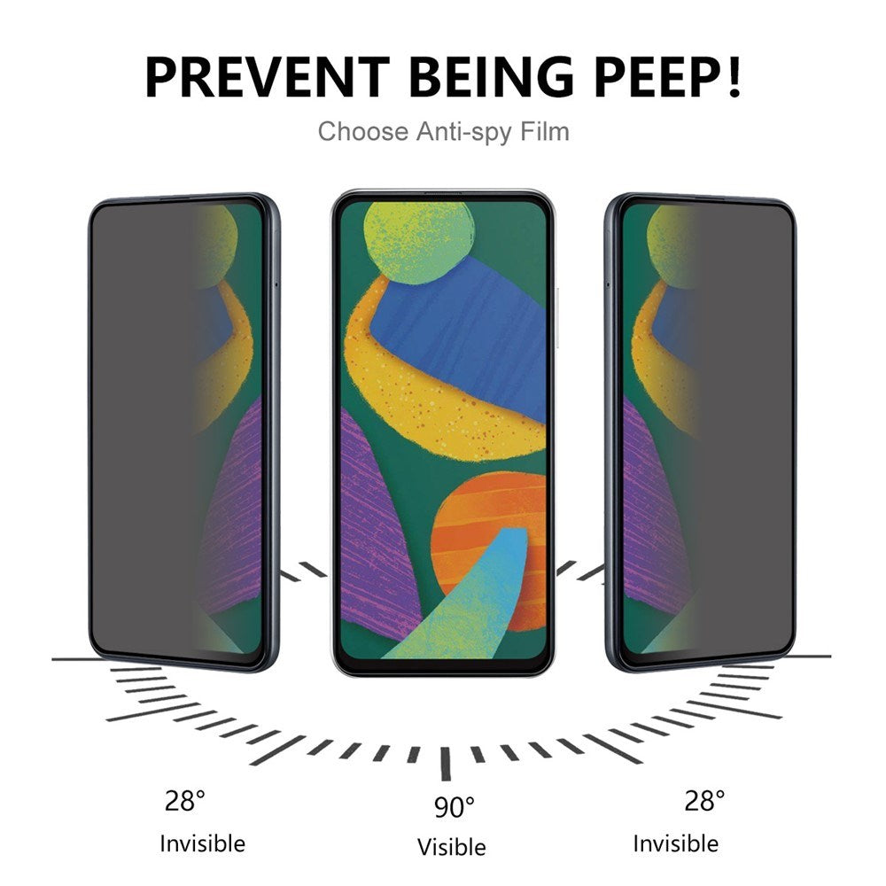 Samsung Galaxy S23 / S22 Skjermbeskytter med Personvernfunksjon - Gjennomsiktig