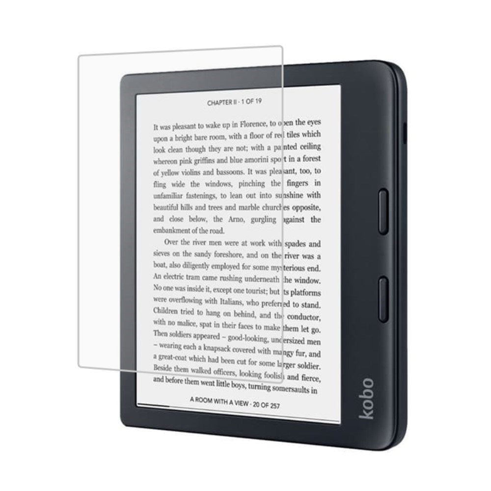 Kobo Libra 2 Arc Edge Herdet Glass Skjermbeskytter - Gjennomsiktig