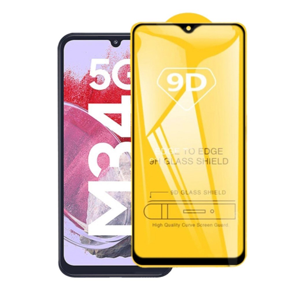 Samsung Galaxy M34 (5G) / F34 (5G) Skjermbeskytter i Glass - Full Fit - Svart Kant