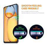 Xiaomi Poco C65 / Remi 13C ENKAY Herdet Glass 9H Skjermbeskytter - Case Friendly - Svart / Gjennomsiktig