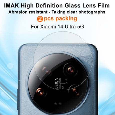 Xiaomi 14 Ultra IMAK Beskyttelsesglass for Kameralinser - 2 stk. - Gjennomsiktig