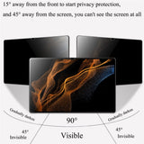 Samsung Galaxy Tab A9 Skjermbeskytter i Herdet Glass - Privacy Funksjon - Gjennomsiktig