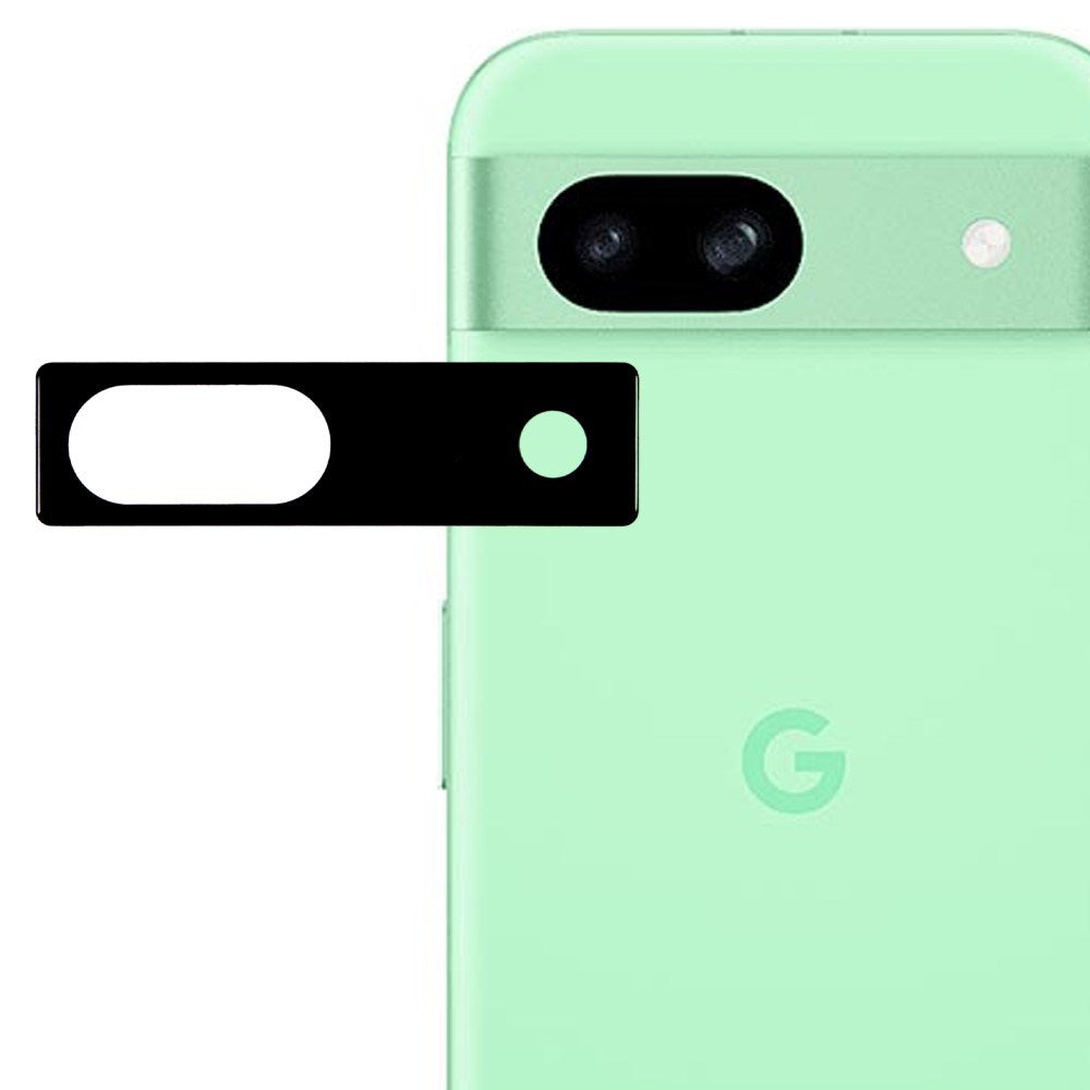 Google Pixel 8a Kameralinse Beskyttelsesglass - Svart