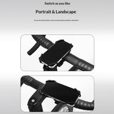 Universell Mobiltelefonholder for Sykkel - Fleksibel Silikon - Mobilstørrelse: ca. 120 - 180 mm - Svart
