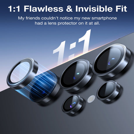 Samsung Galaxy S26 Ultra TORRAS Herdet Kameralinsebeskyttelsesglass – Svart