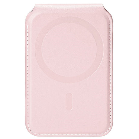 DUX DUCIS Magnetisk Kortholder for 5 Kort med Stativfunksjon - MagSafe Kompatibel - Rosa