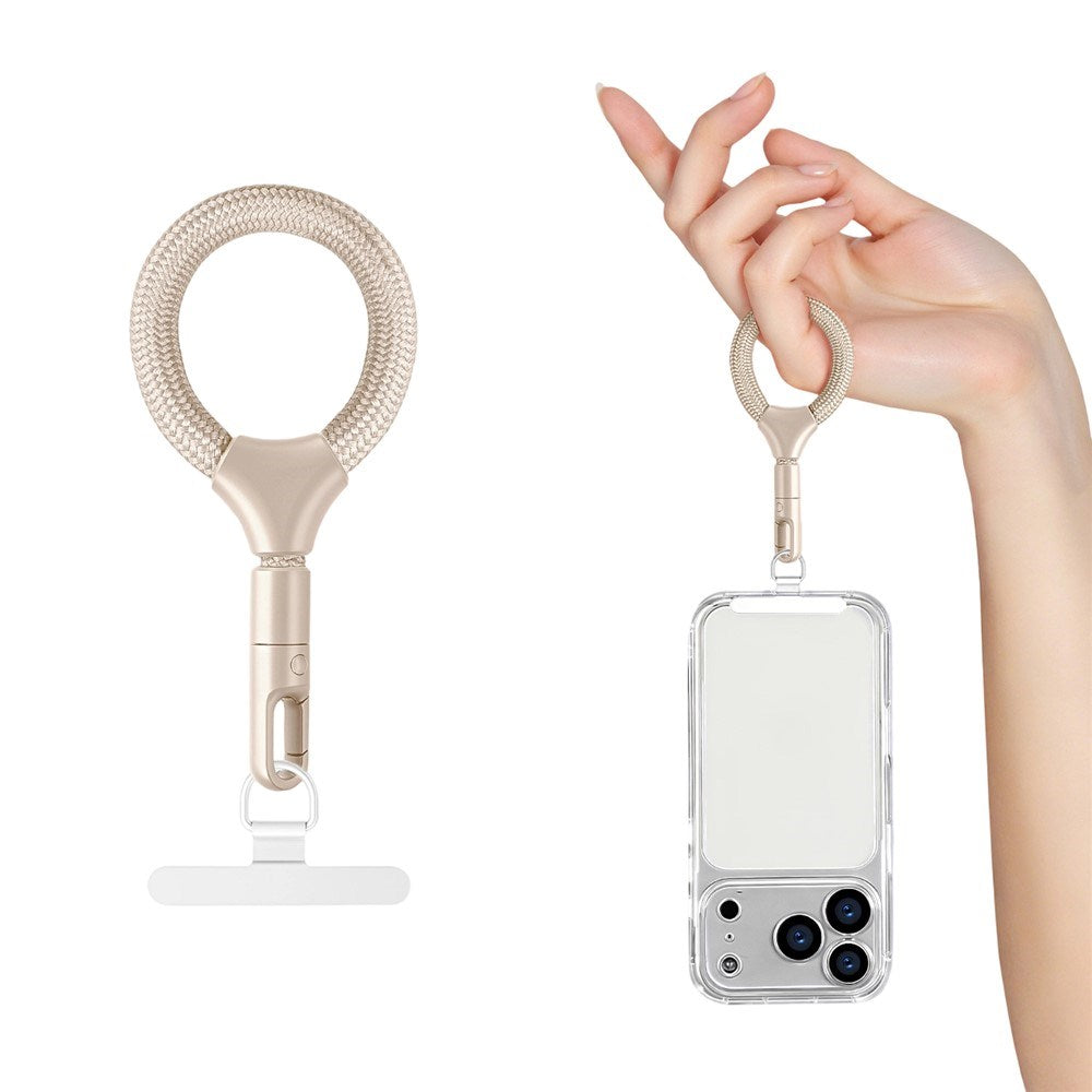 Polyester Fingerstropp til Mobil - 10cm - Beige