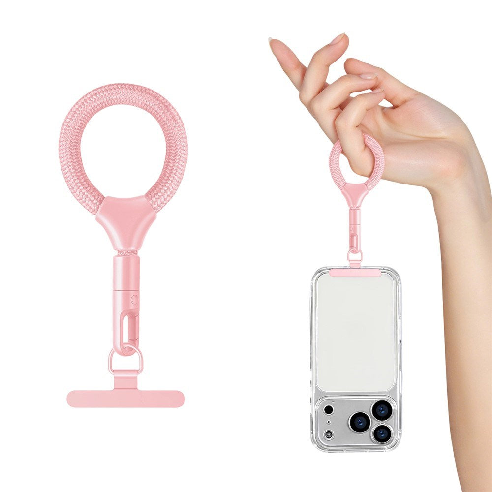 Polyester Fingerstropp til Mobil - 10cm - Rosa