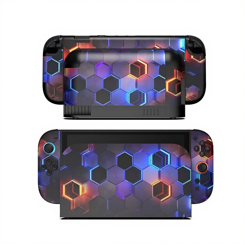 Nintendo Switch 2 Dekorativ Full Fit Skin - Honeycomb