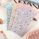 Mini 3D Bubble Foam Stickers - Blandede Frukt