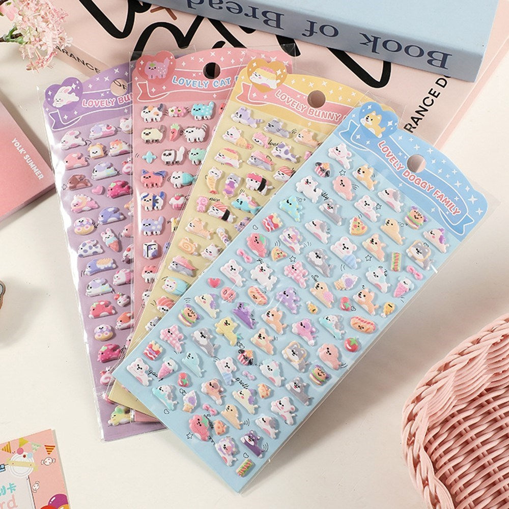 Mini 3D Bubble Foam Stickers - Hunder & Mat