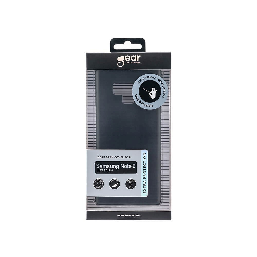 Samsung Galaxy Note 9 GEAR Semi-Gjennomsiktig Fleksibelt Plast Deksel - Svart